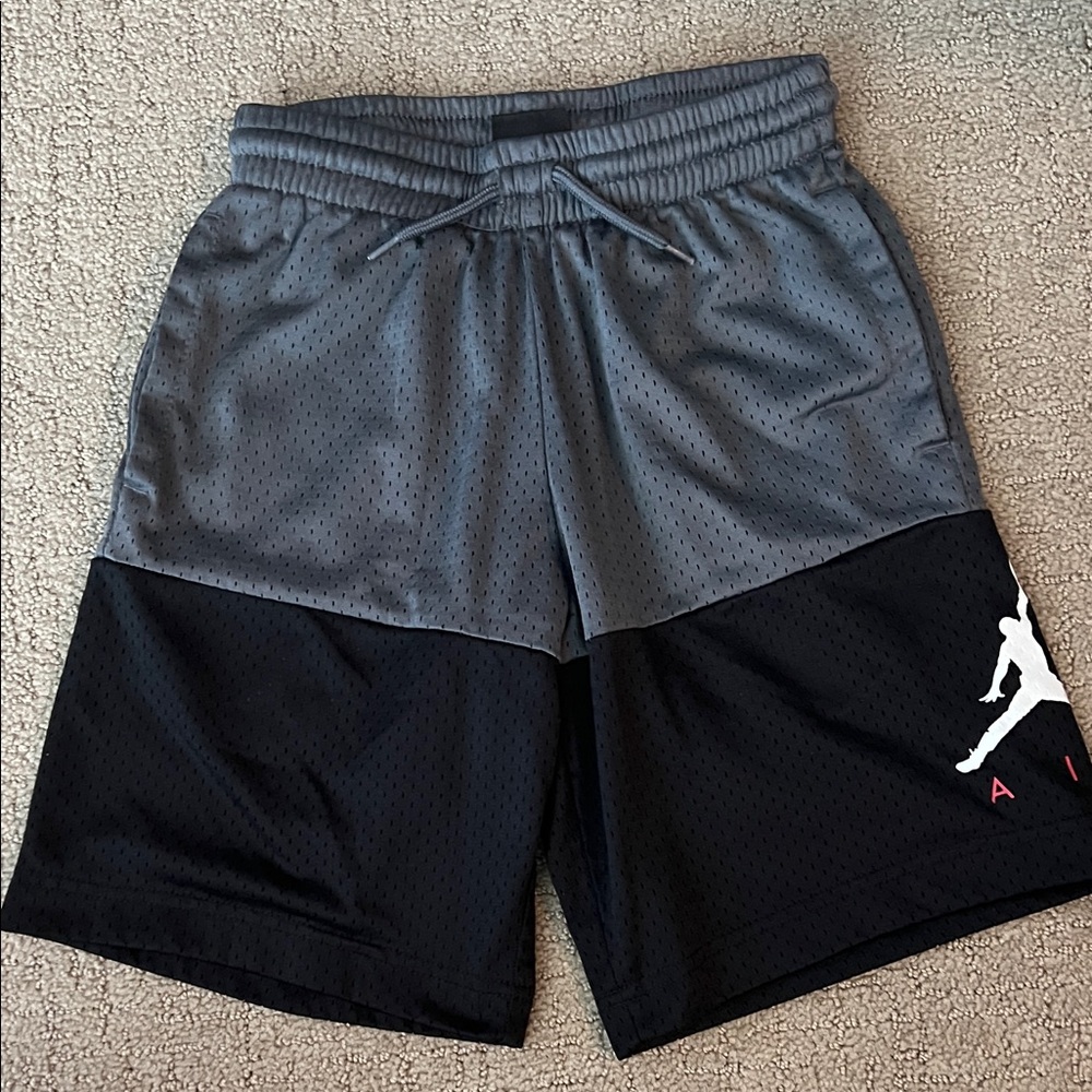 Jordan Kids' Gray and Black Mesh Shorts